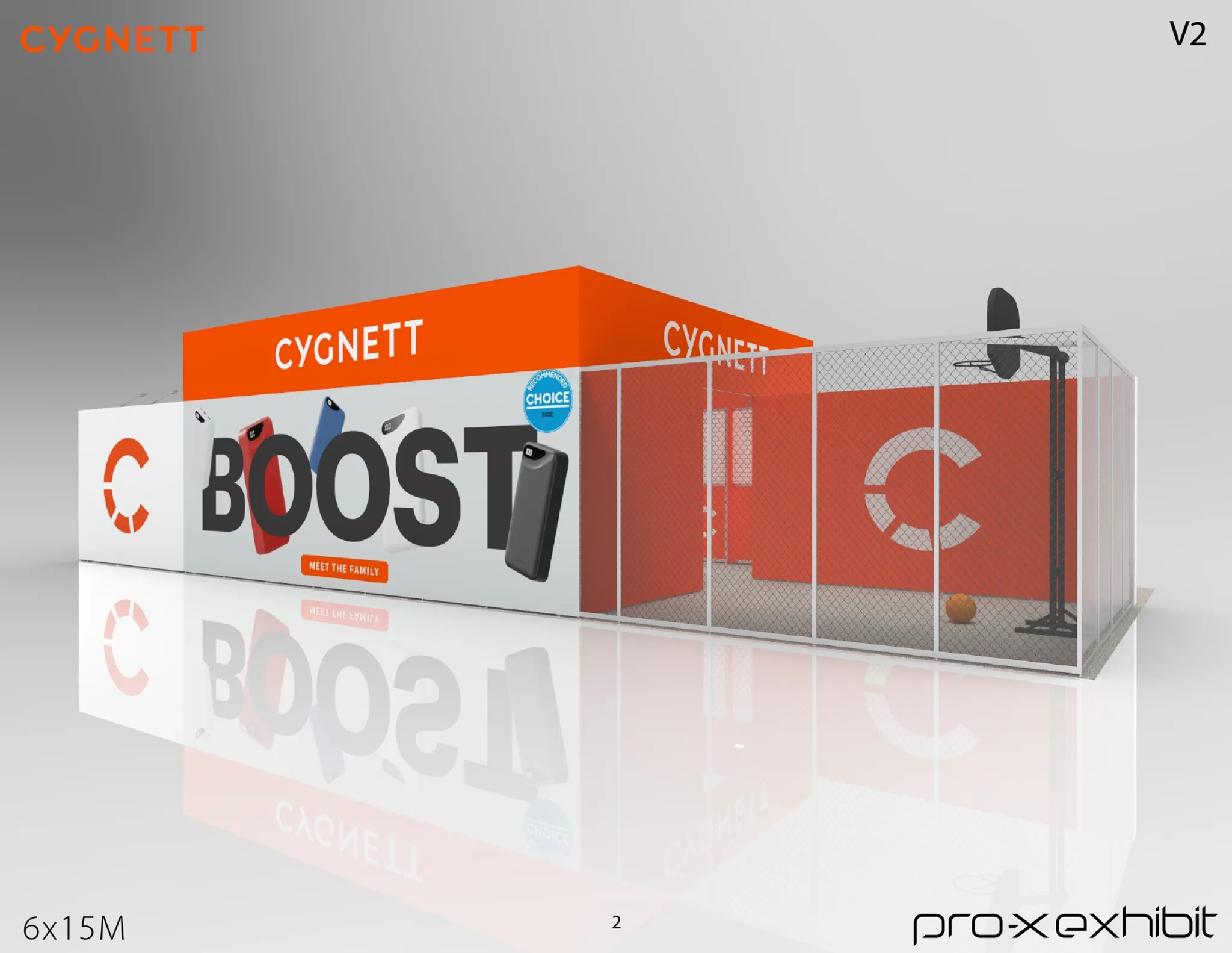 20x50 Péninsule booth design by Pro-X Exhibits